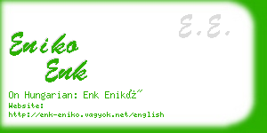 eniko enk business card